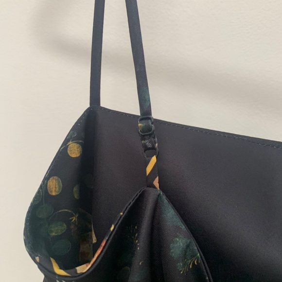 Black Animal Print Scarf Top with Adjustable Straps - Picture 6 of 10